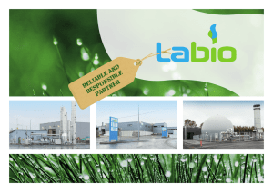 Finland`s biggest biogas project with grid-infeeding(Labio OY)