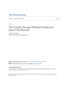 The Scientific Theories of Michael Faraday and James Clerk Maxwell