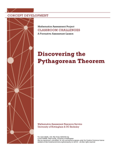 Discovering the Pythagorean Theorem