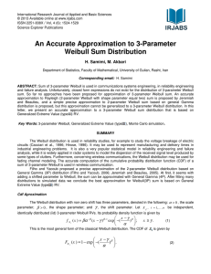 An Accurate Approximation to 3-Parameter Weibull Sum Distribution