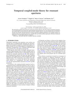 Temporal coupled-mode theory for resonant apertures