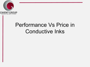 Performance Vs Price In Conductive Inks