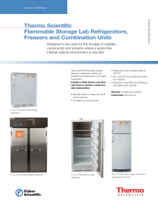 Thermo Scientific Flammable Storage Lab Refrigerators, Freezers