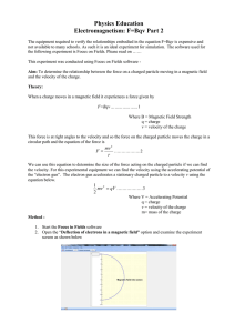 Physics Education Electromagnetism: F=Bqv Part 2