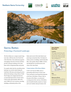 Sierra Buttes - Northern Sierra Partnership