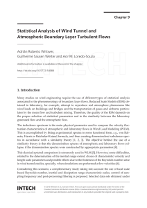 Statistical Analysis of Wind Tunnel and Atmospheric Boundary Layer