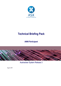Technical Briefing Pack - ANNI Participants