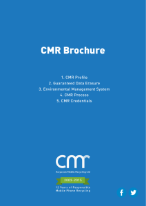 CMR Brochure - Corporate Mobile Recycling
