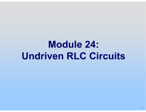 Undriven-Rlc-Circuits