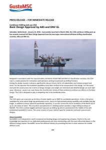 Basic Design Approval by ABS and DNV GL