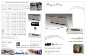 Magic Aire UV Brochure - Victor Distributing Controls Department