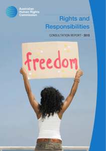 Rights and Responsibilities - Australian Human Rights Commission