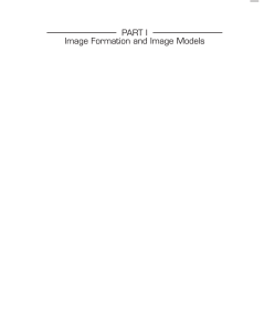PART I Image Formation and Image Models
