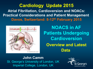 NOACs in AF patients undergoing cardioversion