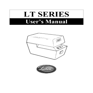 LT Series Operations and Users Guide - Lathem Time