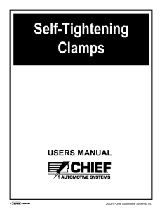self tightening clamps - Chief Automotive Technologies