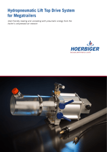 Hydropneumatic Lift Top Drive System for Megatrailers