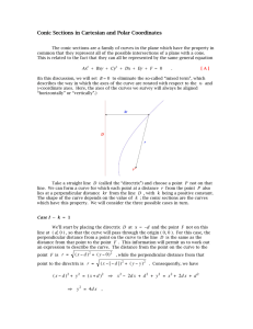 Conic Sections in Cartesian and Polar Coordinates