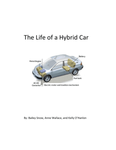 The Life of a Hybrid Car - Department of Computer Science and
