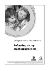 Reflecting on my teaching practices (PDF, 266 kB )