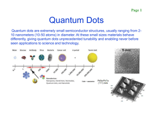 Quantum Dots - the University at Buffalo Department of Physics