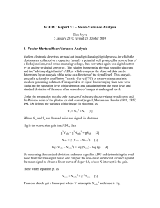 WHIRC Report VI: Mean-variance Analysis (October 2010)