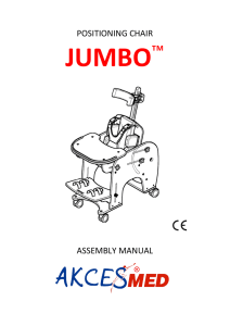 POSITIONING CHAIR ASSEMBLY MANUAL