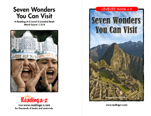 Seven Wonders You Can Visit Seven Wonders You Can Visit