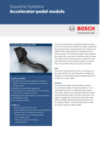 Accelerator-pedal module - Bosch Mobility Solutions