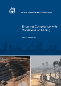 Ensuring Compliance with Conditions on Mining