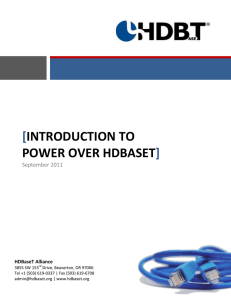 Introduction to Power over HDBaseT (PoH)