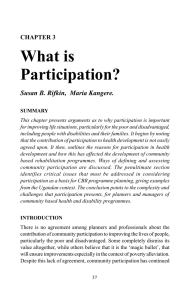 What is Participation?