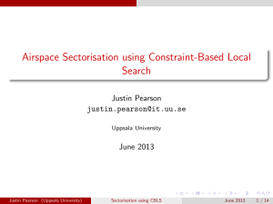 Airspace Sectorisation using Constraint-Based Local