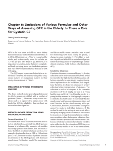 Chapter 6: Limitations of Various Formulae and Other Ways of