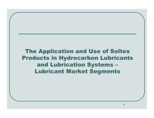 The Application and Use of Soltex Products in Hydrocarbon