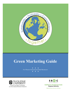 Green Marketing - Duquesne University