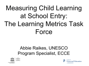 The Learning Metrics Task Force