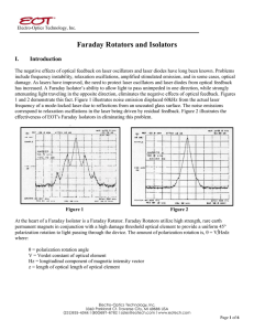 Faraday Rotators and Isolators - EOT - Electro