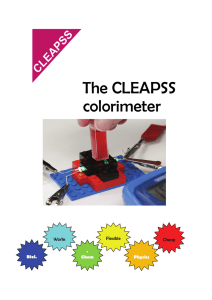 The CLEAPSS colorimeter