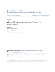 General features of the intrinsic ferroelectric coercive field
