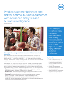 Predict customer behavior and deliver optimal business
