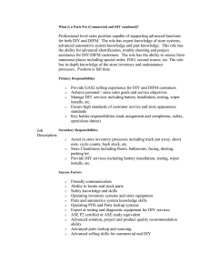 Job Description: Professional level sales position capable of