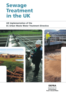 Sewage Treatment in the UK