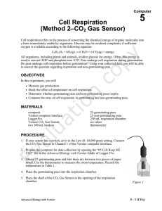 Cell Respiration (Method 2–CO2 Gas Sensor)