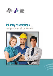 Industry associations - competition and consumers