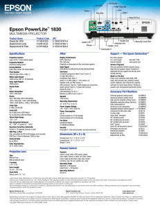Epson PowerLite® 1830