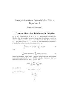 Harmonic functions, Second Order Elliptic Equations I
