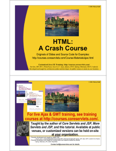 HTML: A Crash Course - Custom Training Courses