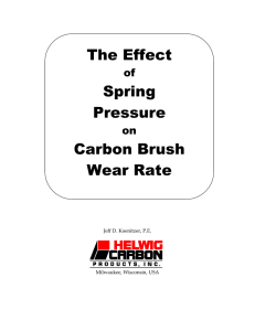 The Effect Spring Pressure Carbon Brush Wear Rate