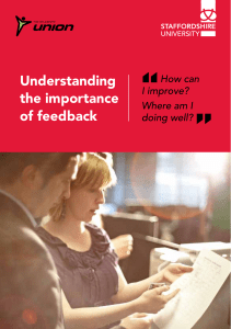 Understanding the importance of feedback
